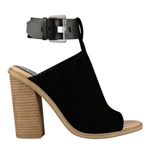 Marc Fisher Black Suede Sandal